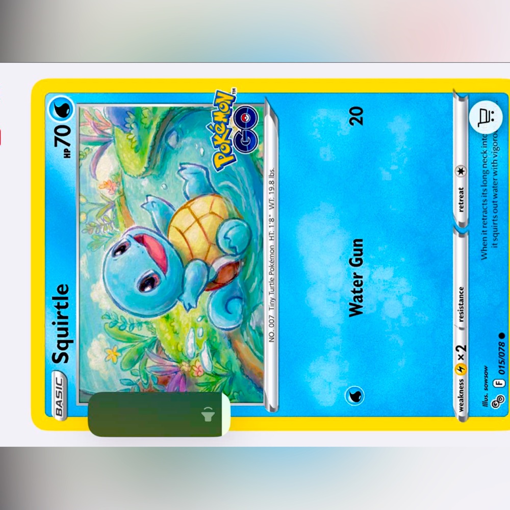 Squirtle Card 015/078